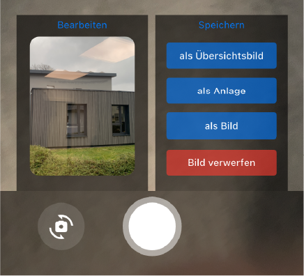 Bild aufnehmen - Optionen